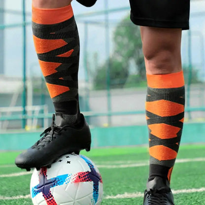 Men Women Over The Knee Anti-slip Football Socks