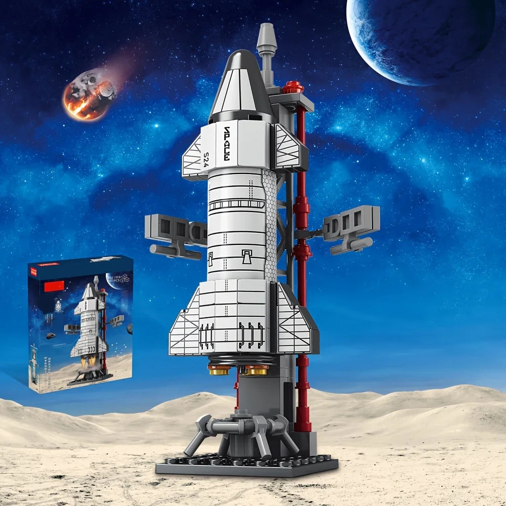 ToylinX Spacecraft Rocket Station Building Blocks Gift