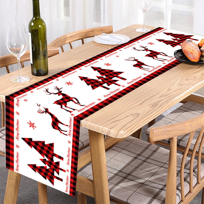 Christmas Table Runner - Merry Christmas Tablecloth