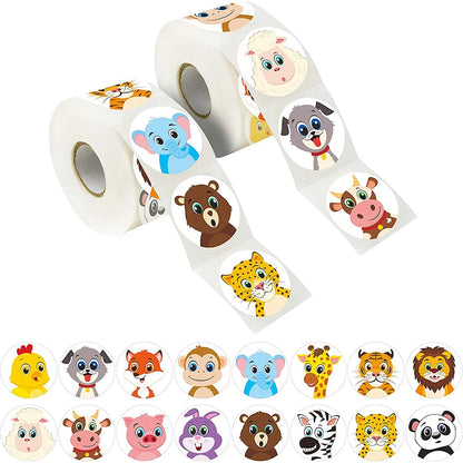 Cartoon Animal Stickers – Cute Labels for Kids