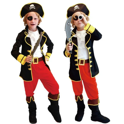 Boy Pirate Cosplay Costume | Kids' Halloween & Birthday Party Outfit