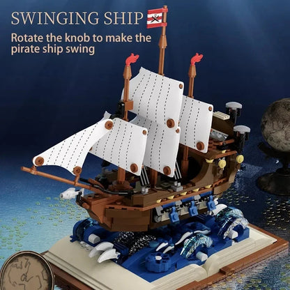 Retro Warship 925PCS Pirate Ship Building Blocks for Kids