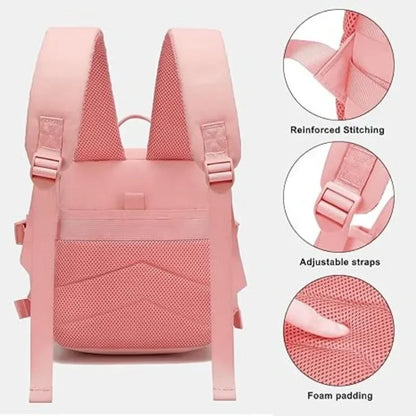 Mini Waterproof Pink Backpack for Women