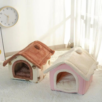 Soft Cat & Dog Bed Tent for Deep Sleep