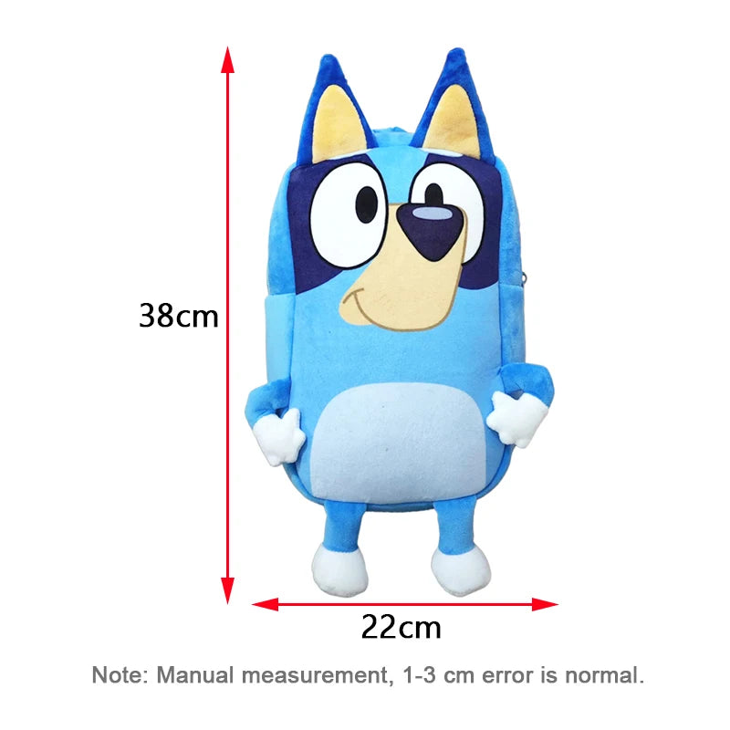 Bingo & Bluey Plush Backpack | Family Cosplay Kindergarten Cartoon School Bag