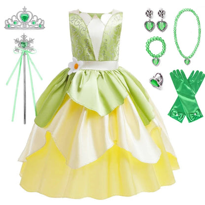 Tiana Costume for Girls | Princess Dress-Up