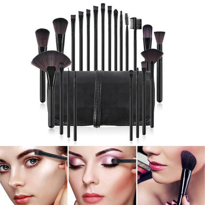 22 Piece Professional Makeup Brush Set – Synthetic & Wood Brushes