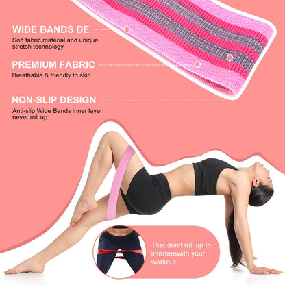 3 pcs Resistance Bands For Legs And Butt