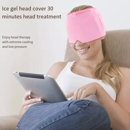 360° Massage Migraine Relief Hat, Hot/Cold Therapy Eye Mask