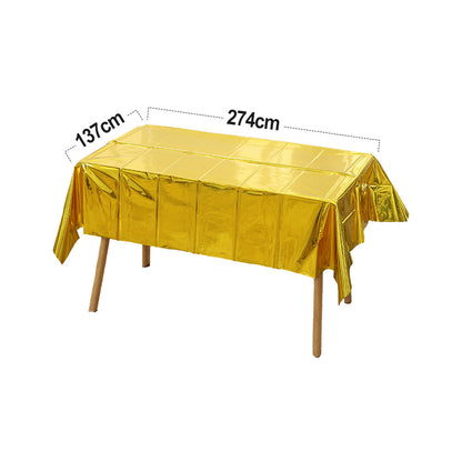 137 x 274 cm Plastic Tablecloth Rectangle Table Covers