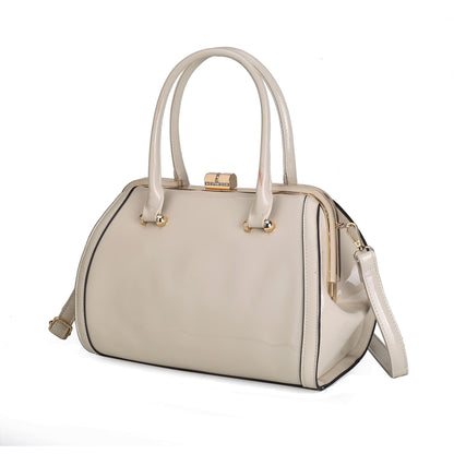 MKF Collection Patent Satchel Handbag by Mia k