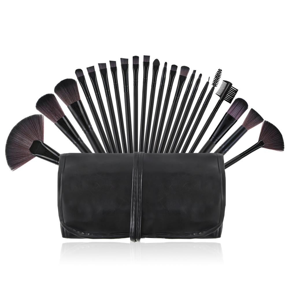 22 Piece Professional Makeup Brush Set – Synthetic & Wood Brushes