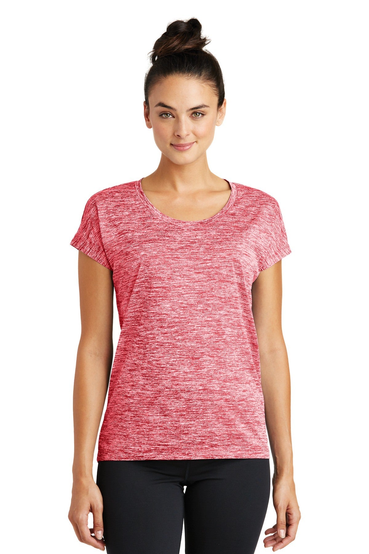 Sport-Tek Ladies PosiCharge Electric Heather Sporty Tee LST390