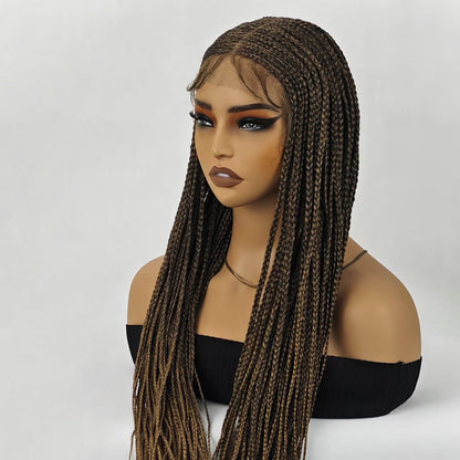 30 Inch Full Lace Front Box Braided Wig for Women