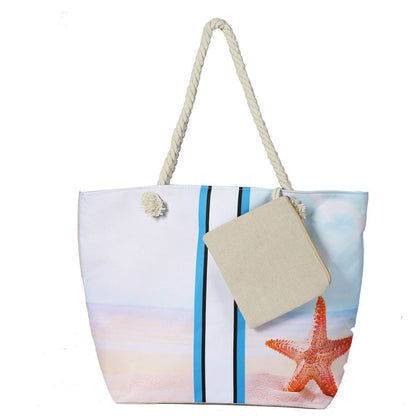 Canvas Beach Tote Bag for Women – Waterproof