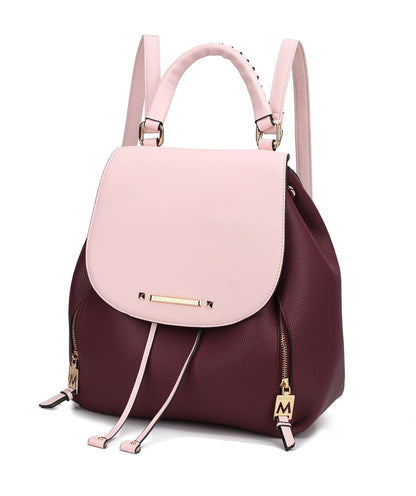 MKF Collection Kimberly Vegan Leather Backpack for Women