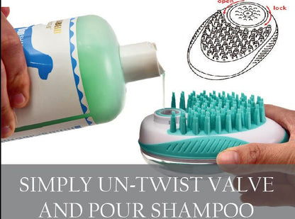 Shampoo Dispensing Massage and Bathing Brush