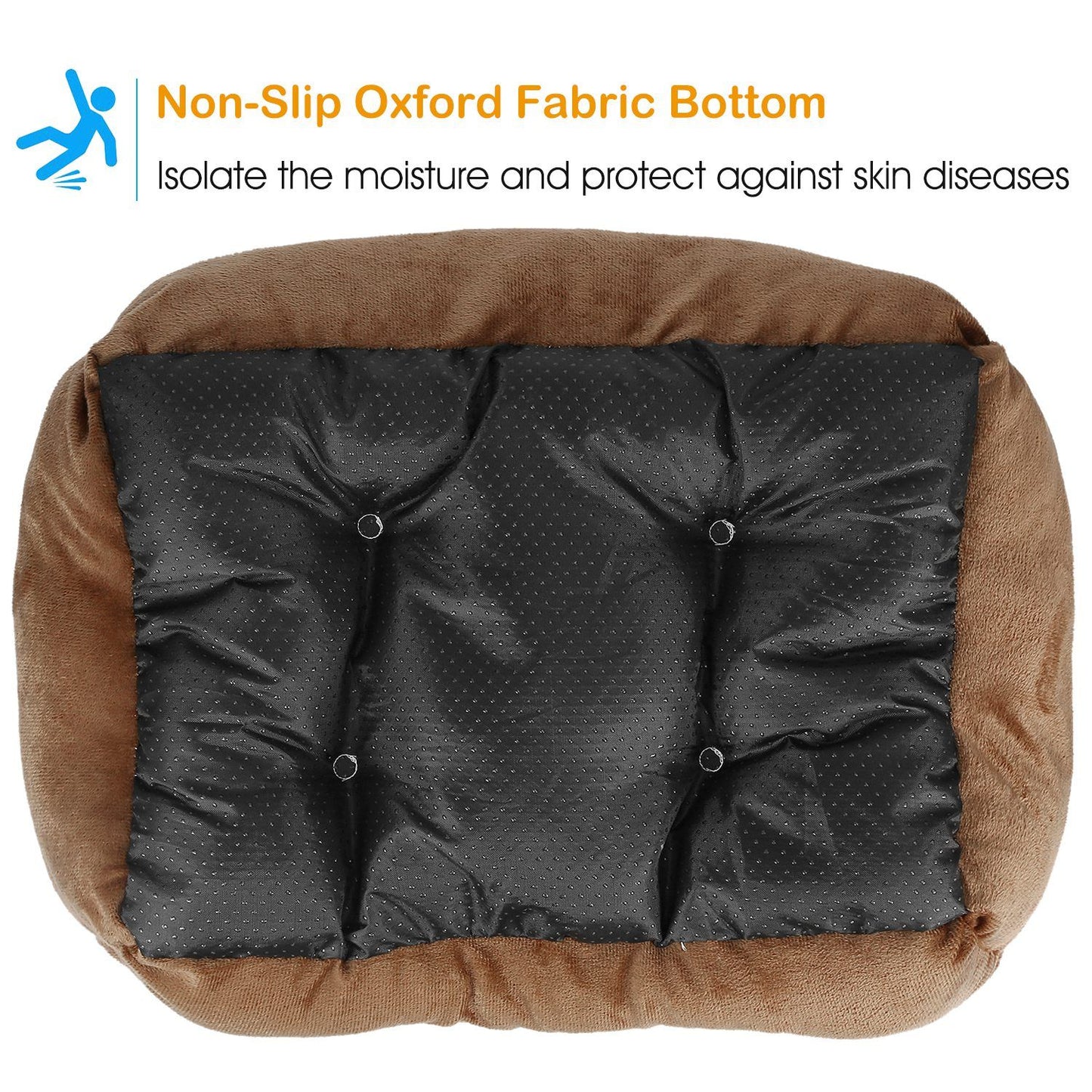 Pet Dog Bed Soft Fleece Cozy Nest Cushion Mat XXL