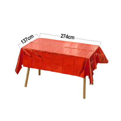 137 x 274 cm Plastic Tablecloth Rectangle Table Covers