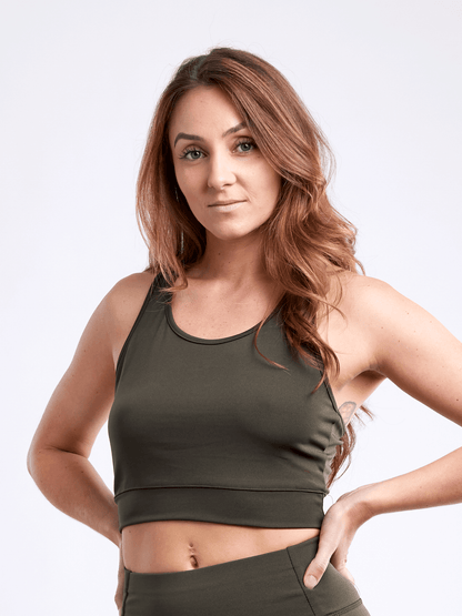 Lightweight Racerback Training Crop Tank Top for Women