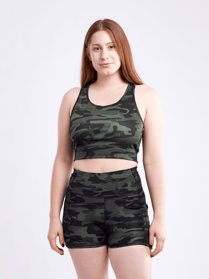 Lightweight Racerback Training Crop Tank Top for Women