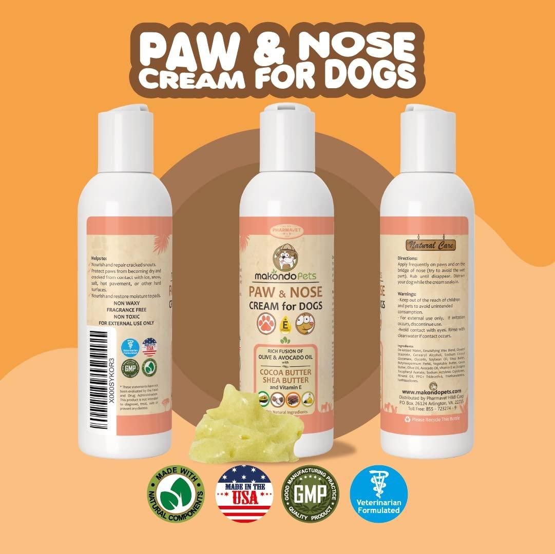 Natural Dog Paw Balm & Nose Soother – Non-Waxy Formula for Dry Paws & Snout