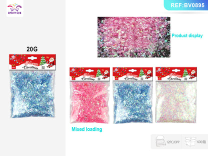 Christmas party essentials: 20G mixed three-color glitter pack