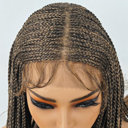 30 Inch Full Lace Front Box Braided Wig for Women