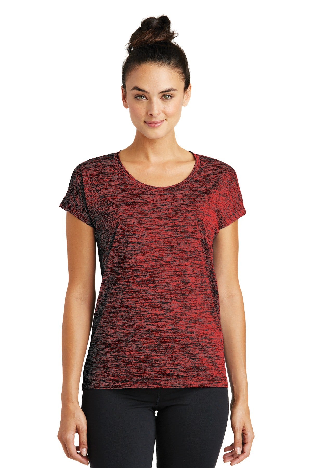 Sport-Tek Ladies PosiCharge Electric Heather Sporty Tee LST390