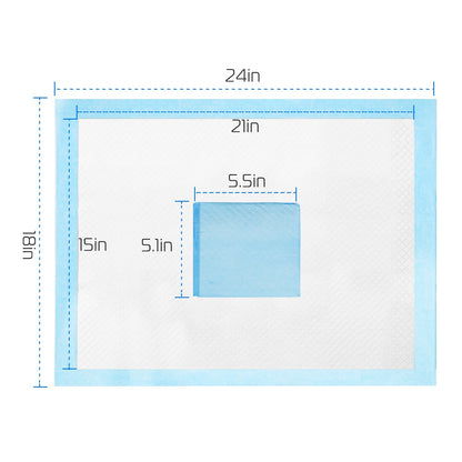 Dog Training Pads Puppy Pee Pads Cat Wee Mats Potty-Train 24x18In M