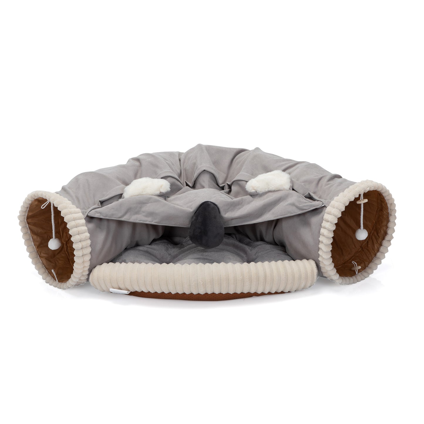 Collapsible Cat Tunnel Bed for Indoor Cats