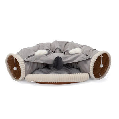 Collapsible Cat Tunnel Bed for Indoor Cats