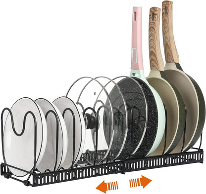 Expandable Pot & Pan Organizer Rack