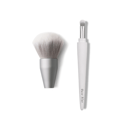 2-in-1 Makeup Dual Brush | Compact & Travel-Friendly