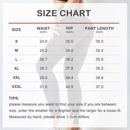 Butt Lifting Workout Tights Plus Size Sports High Waist Yoga Pants