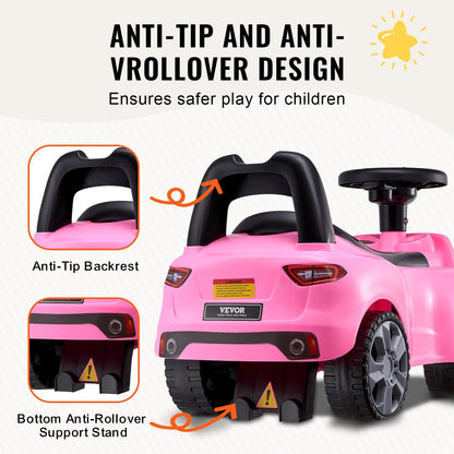 VEVOR Ride On Push Car for Toddlers Pink