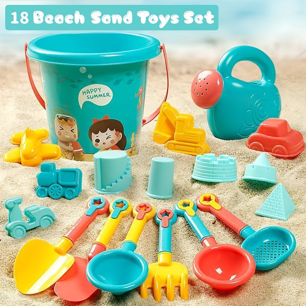 18 pcs Beach Toys Sand Toys Set For Kids