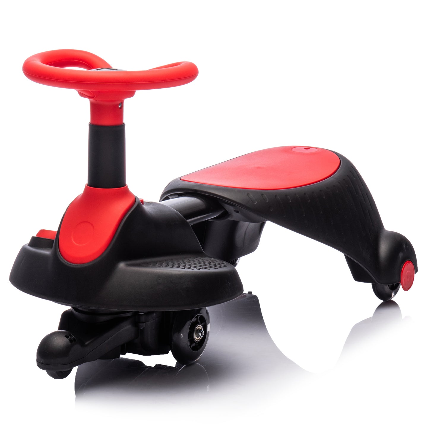 6V Kids Ride On Electric Wiggle Car with Flashing Wheels Red