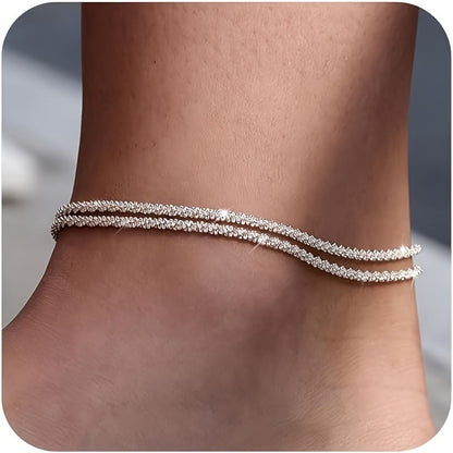 Hawaiian Sterling Silver Gold-Plated Anklet for Women