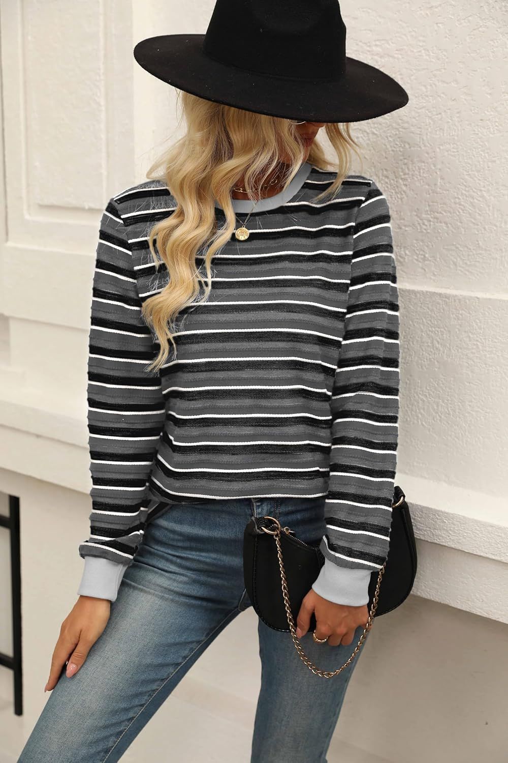 Women's long sleeved shirt autumn 2024 casual top fashion autumn clothing shirt clothes