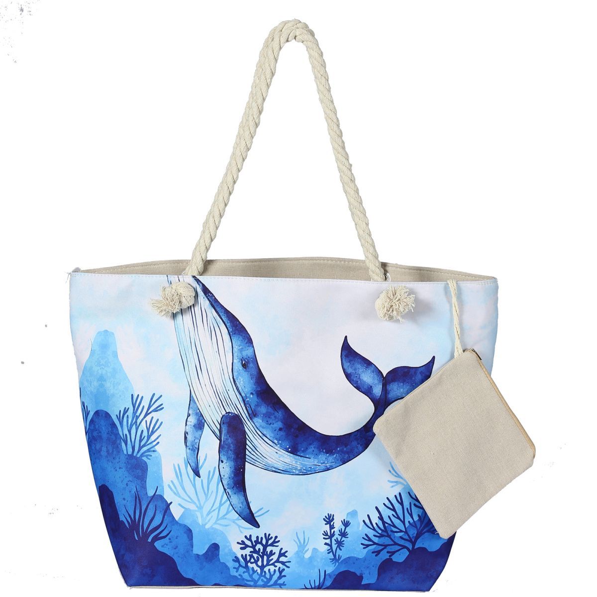 Canvas Beach Tote Bag for Women – Waterproof