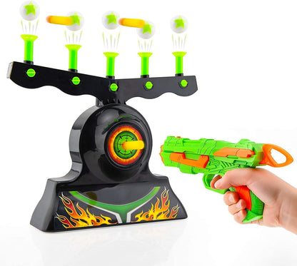 Glow-in-the-dark shooting targets for Nerf guns