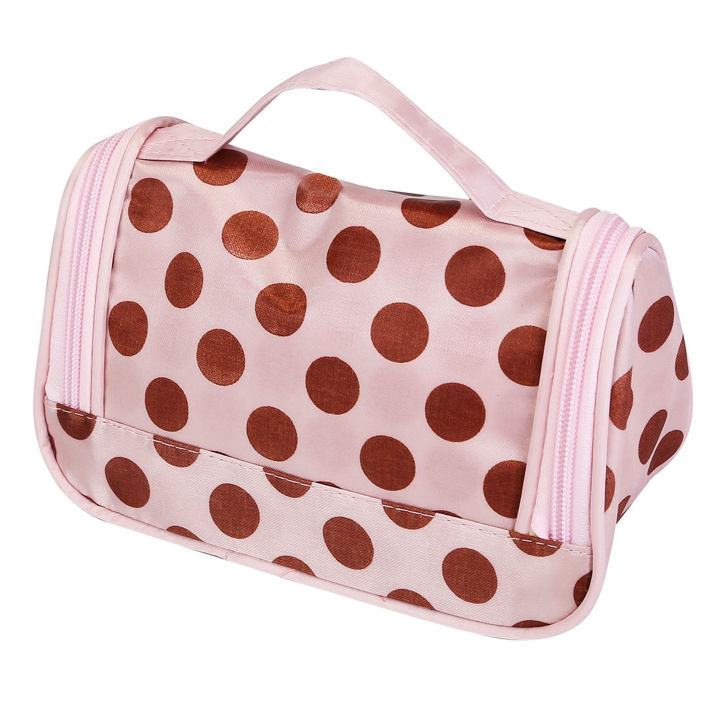 Travel Makeup Bag Portable Cosmetic Organizer with Cosmetic Mirror Waterproof Toiletry Wash Bag for Women