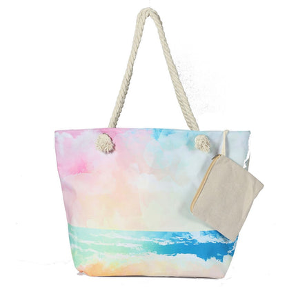 Canvas Beach Tote Bag for Women – Waterproof