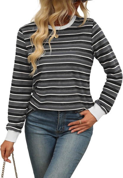 Women's long sleeved shirt autumn 2024 casual top fashion autumn clothing shirt clothes