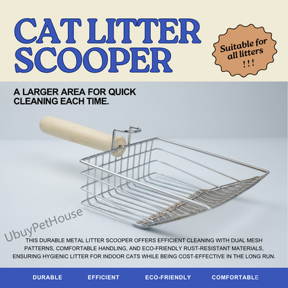 Cat & Dog Metal Litter Scoops with Filter