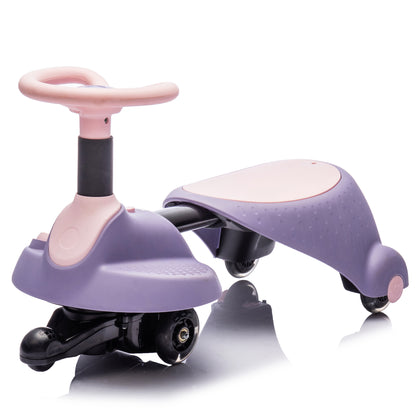 6V Kids Ride On Electric Wiggle Car with Flashing Wheels