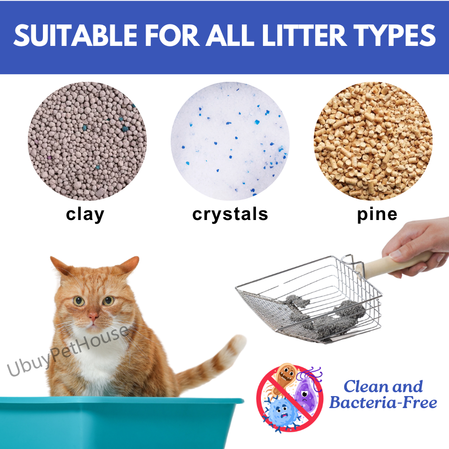 Cat & Dog Metal Litter Scoops with Filter