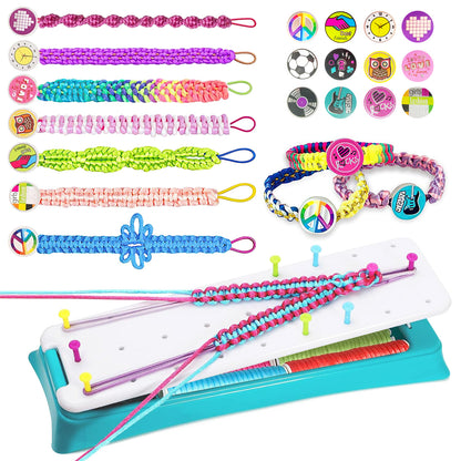 Friendship Bracelet Making Kit, DIY Arts and Crafts Kit Toys for Teen Girls Travel Activity Set Gifts for Age 6 7 8 9 10 11 12 Year Old Girls