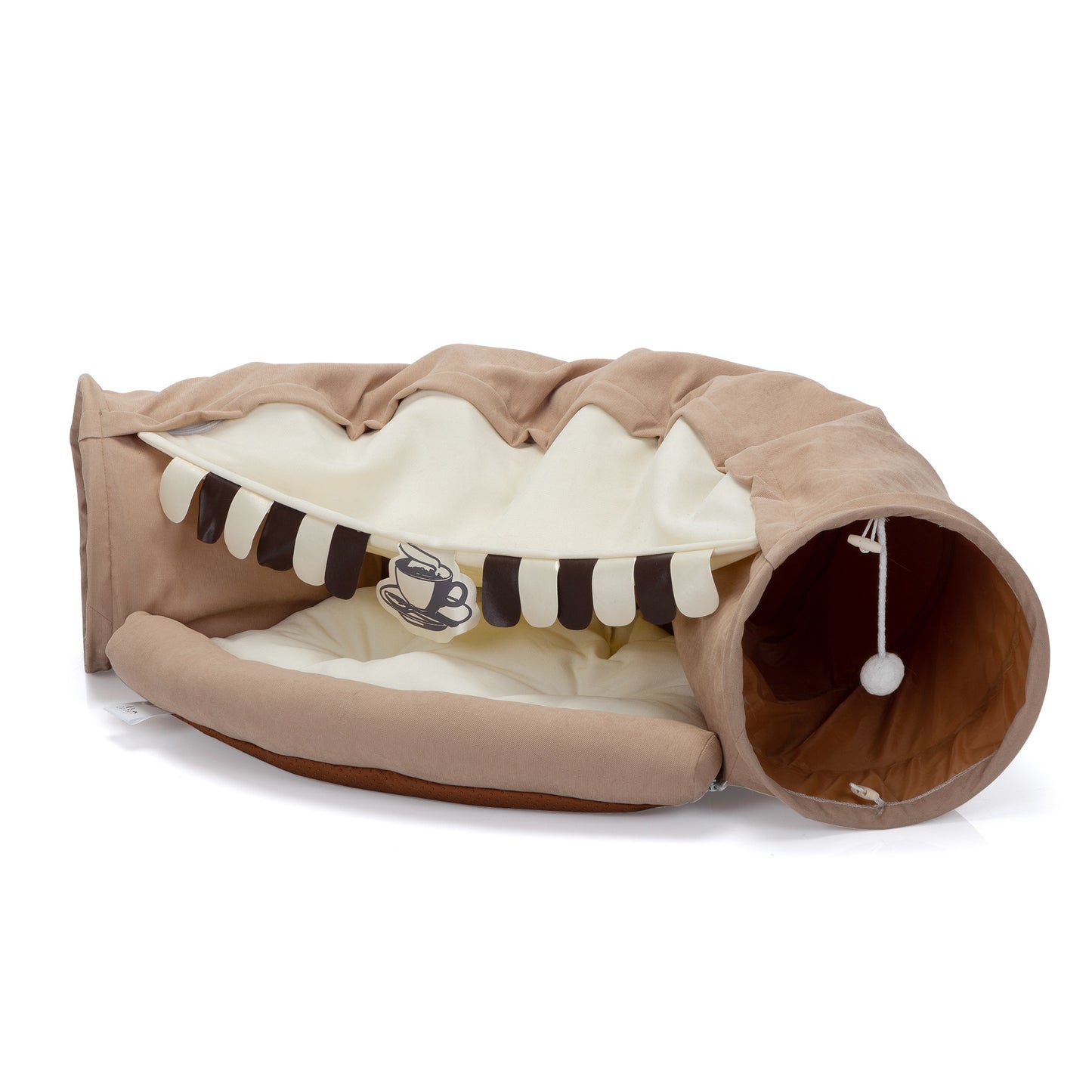 Collapsible Cat Tunnel Bed for Indoor Cats